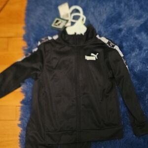 Puma Kids Black Track Jacket